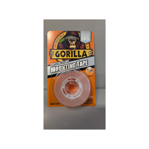 Gorilla Crystal Clear Mounting Tape