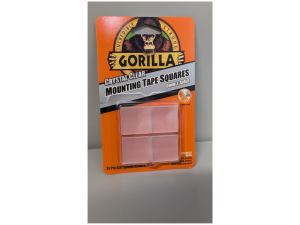 Gorilla Crystal Clear Mounting Tape Squares