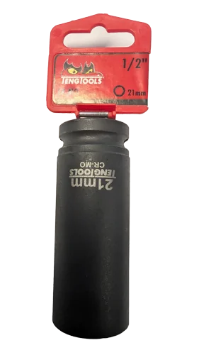 Tengtools 1/2" Drive 21mm Deep Impact Socket